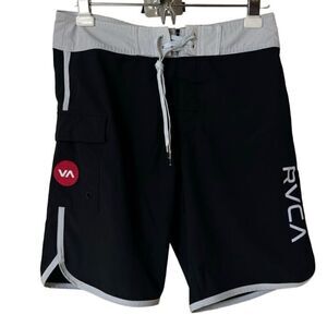 RVCA Men’s Black|Gray Performance Stretch Shorts Sz 29